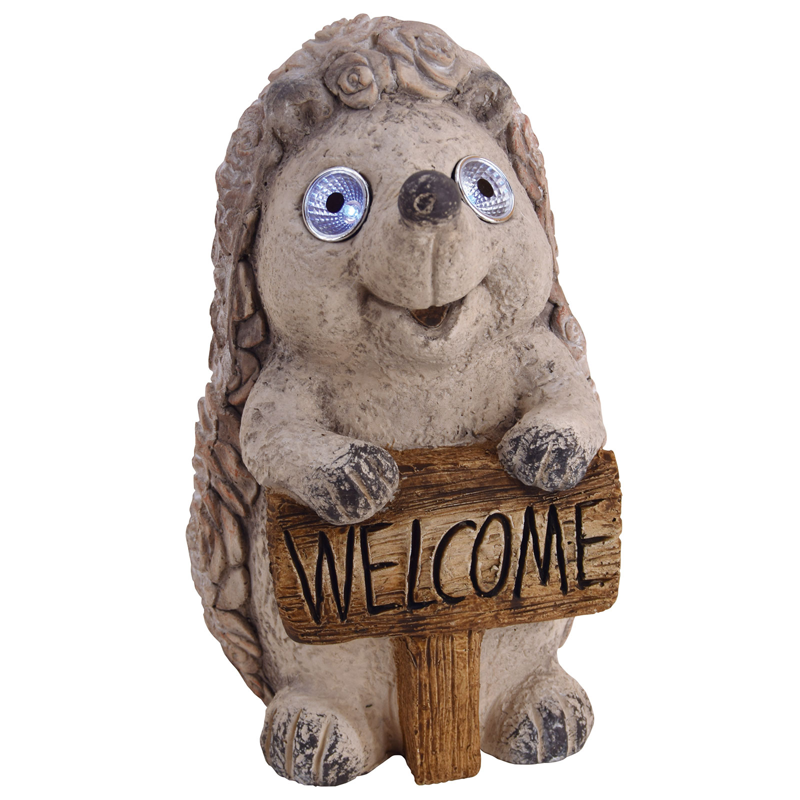 Figur Igel - braun - mit Solar