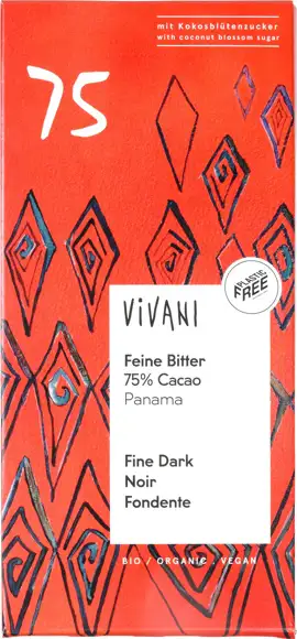 Fine pure chocolade 75%