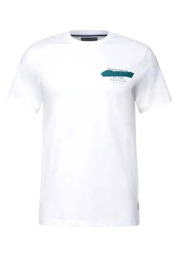 T-Shirt mit Wordingprint - White