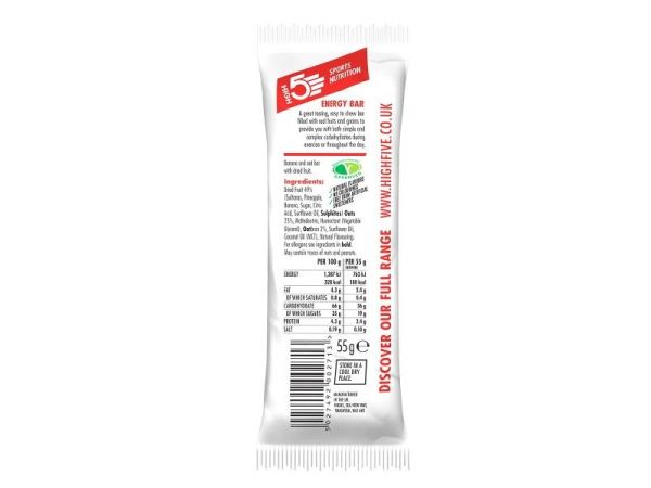 High5 Banana EnergyBar, 55gr