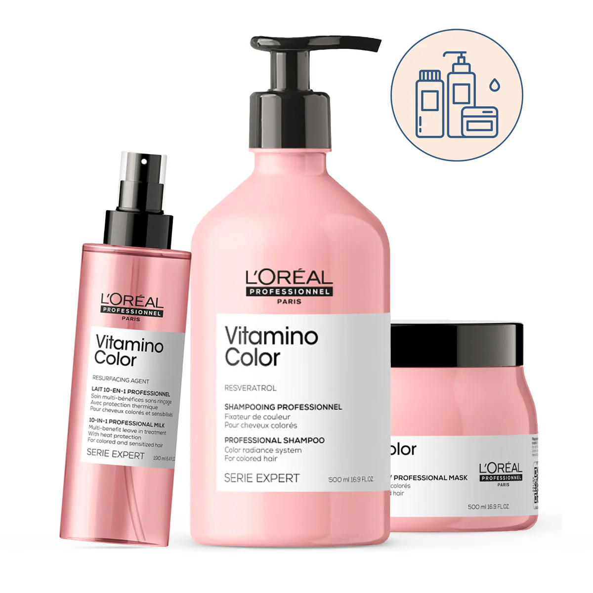 Routine Fixatrice de couleur Vitamino Color 740ml