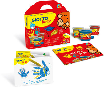 GiottoBebe Fingermaling 300 ml, Rød/Gul/Blå