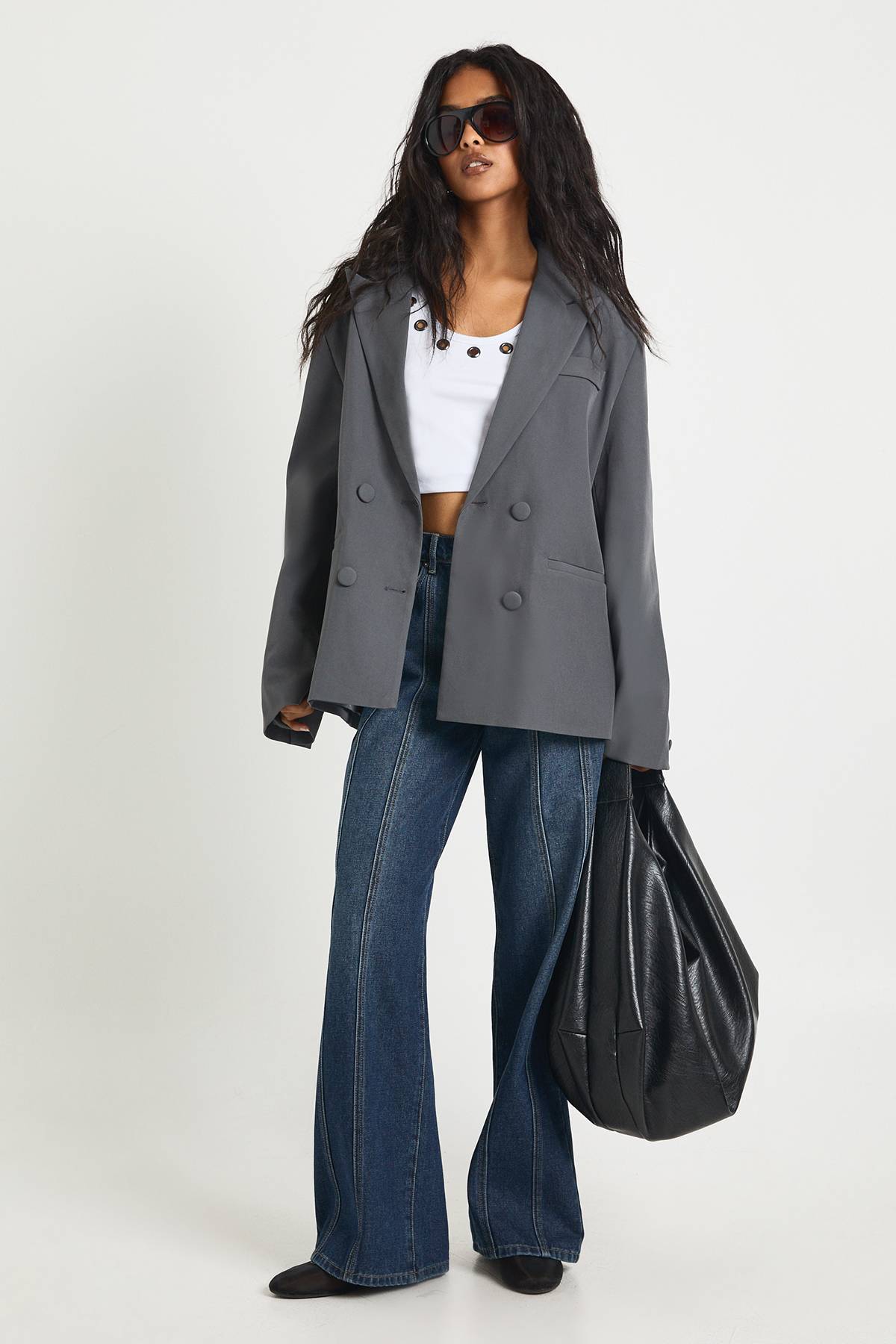 boohoo Blazer de costume ample