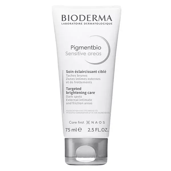 Bioderma Pigmentbio Sensitive Areas, crème éclairsissante anti taches visage et corps 75ml