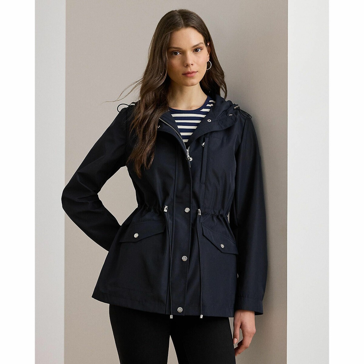 LAUREN RALPH LAUREN<br>Corta-vento com capuz