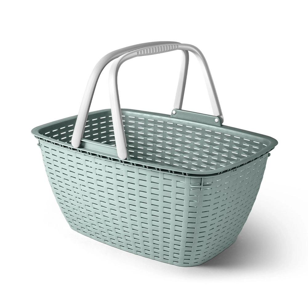 WeberHome Einkaufskorb Flechtoptik 17L