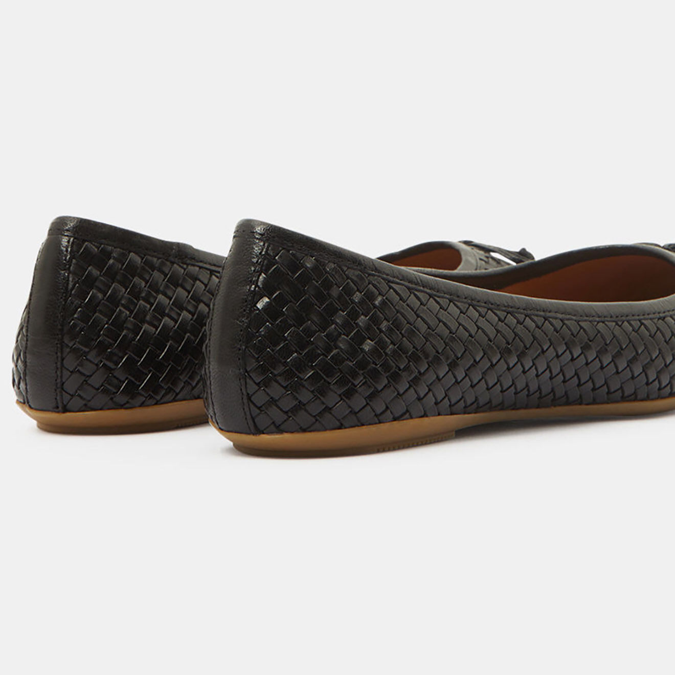 Geox Ballerines en Cuir tressé Palmaria noires