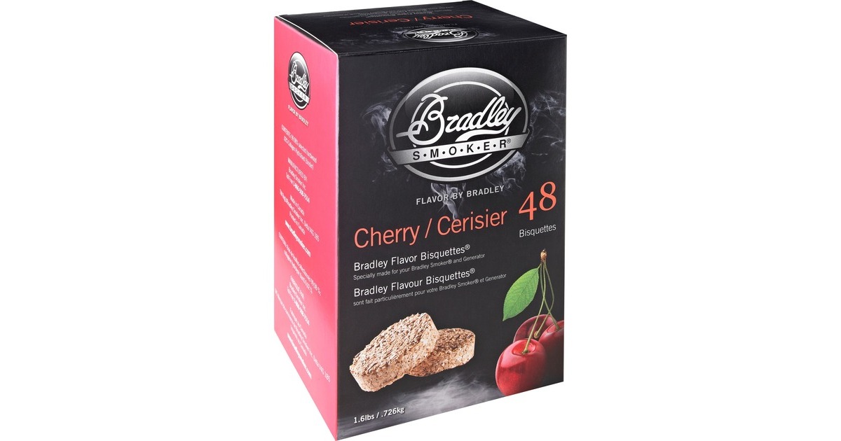 BradleyCherry Wood Briketten rookhout  (48 stuks)