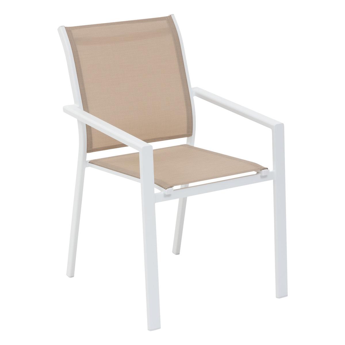 FAUTEUIL ESSENTIA LIN BLANC