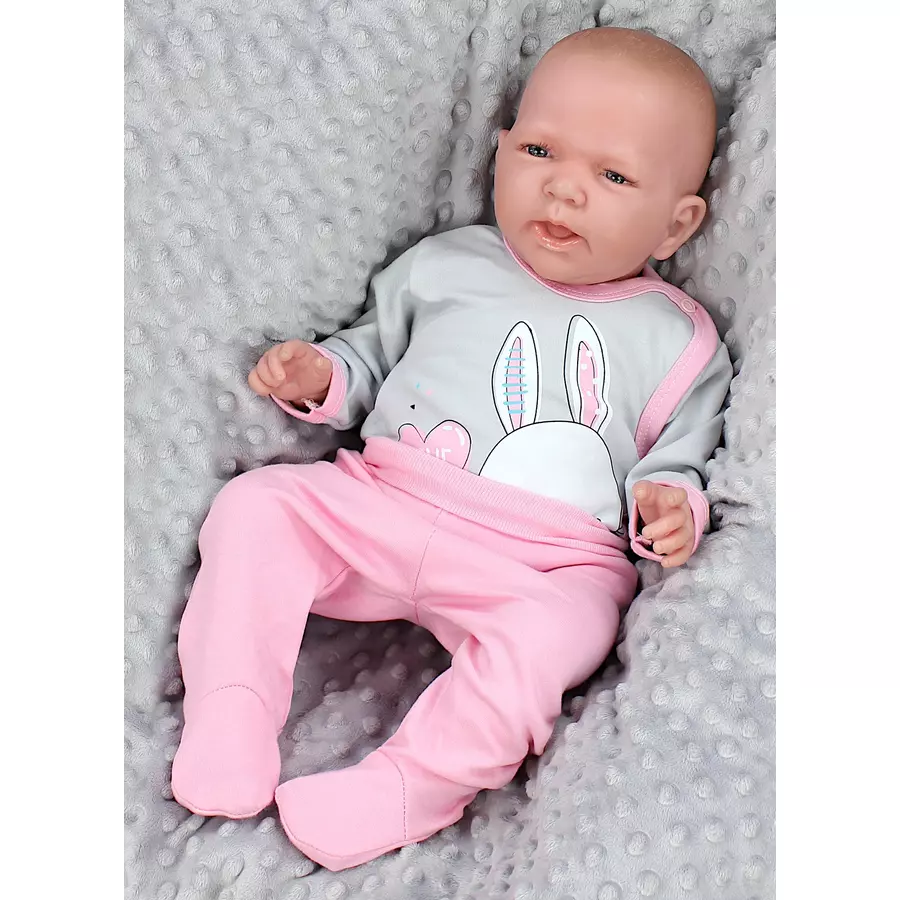 TupTam Baby Langarm Wickelbody im 5er Set rosaweiß