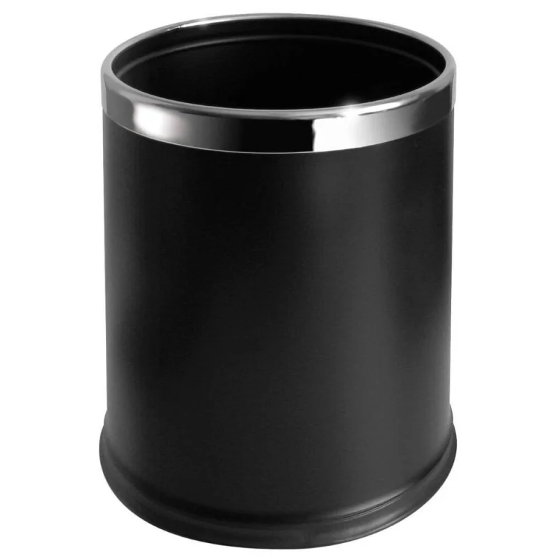 JVD – Corbeille à déchets double paroi – 10 L – Noir