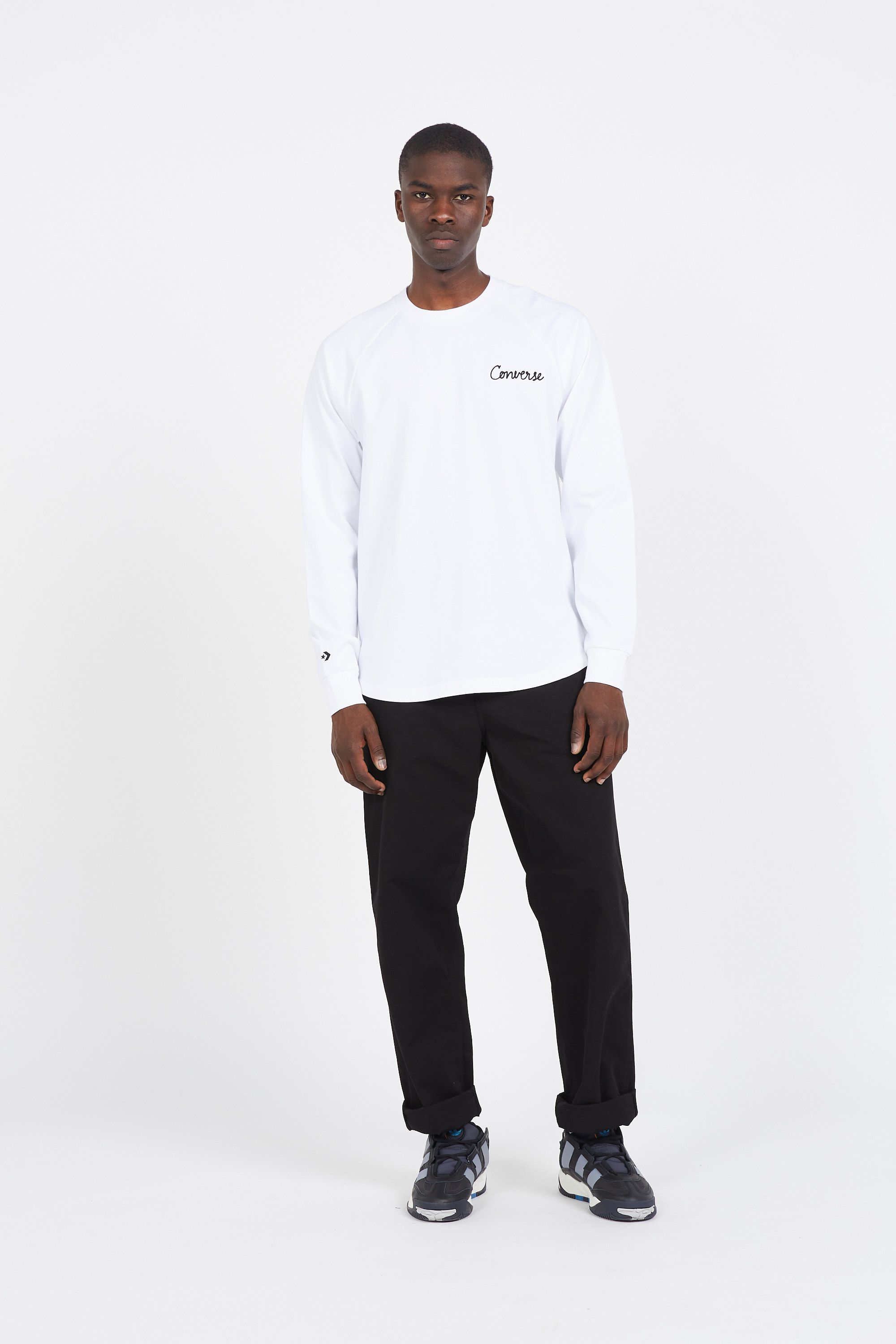 CONVERSE t-shirt CHAIN STITCH RAGLAN Violet