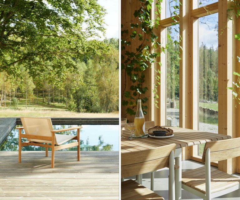Fritz Hansen Pelagus tuinstoel light ivory