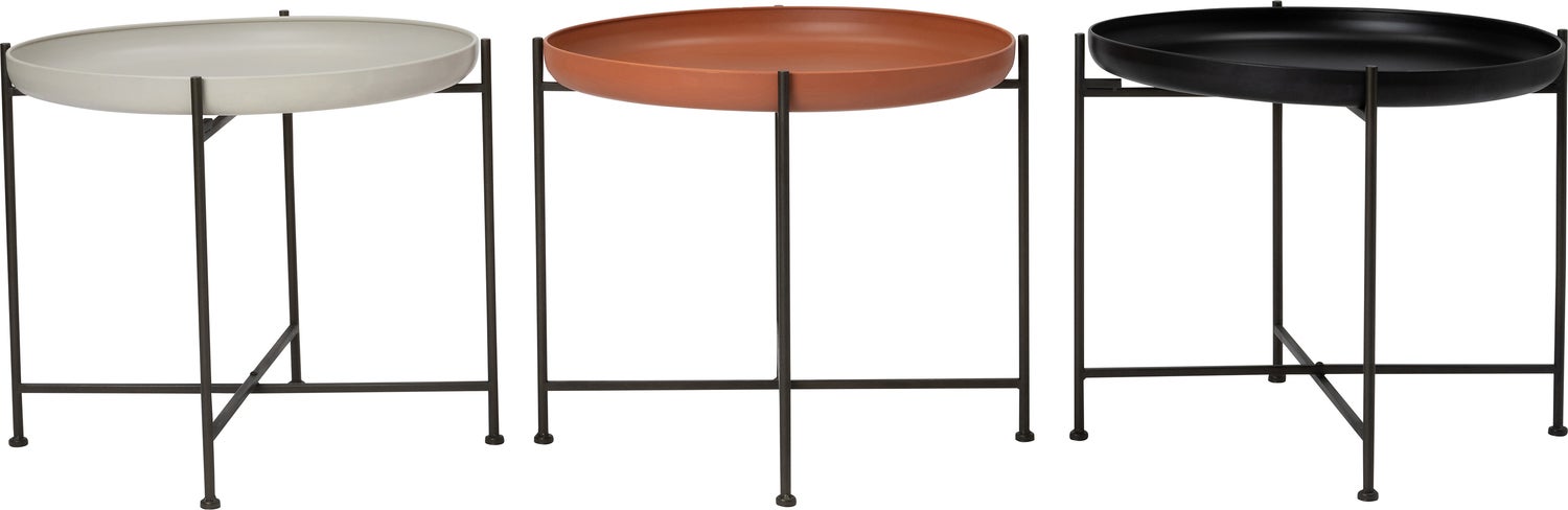 Intratuin bijzettafel Kuni zilver D 51 x H 45 cm