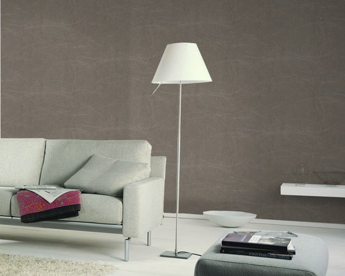 Vliesbehang 53323 Colani VISIONS geometrisch effen bruin