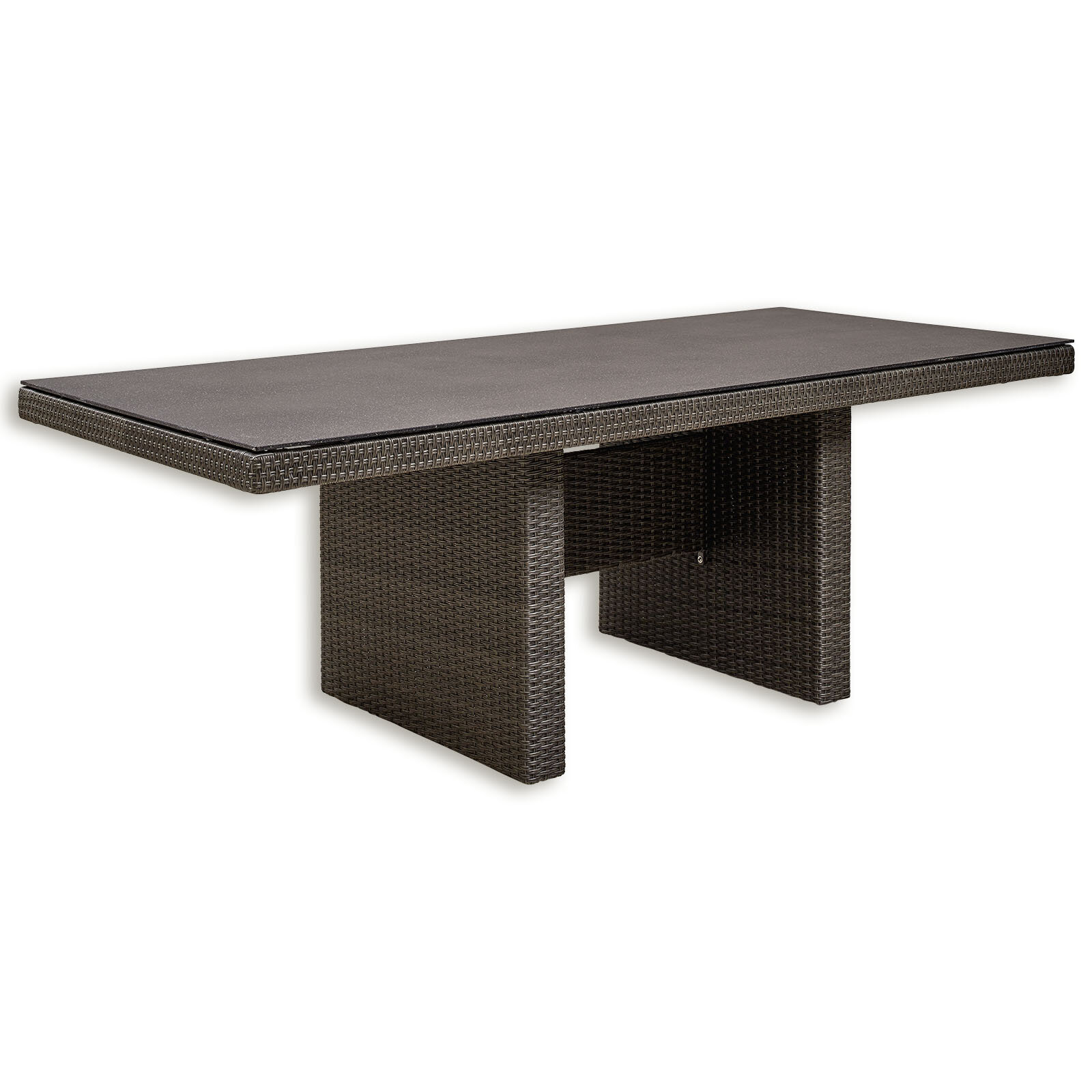 Gartentisch - grau-braun - 220x100 cm