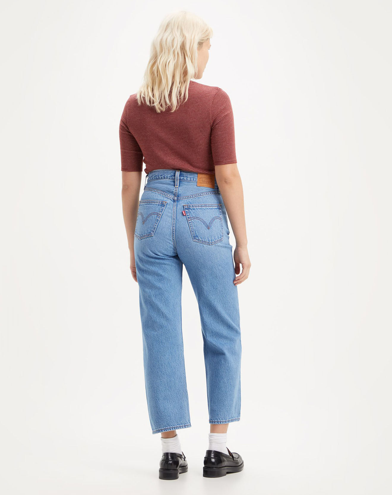Levi's® Jean Ribcage taille haute bleu moyen