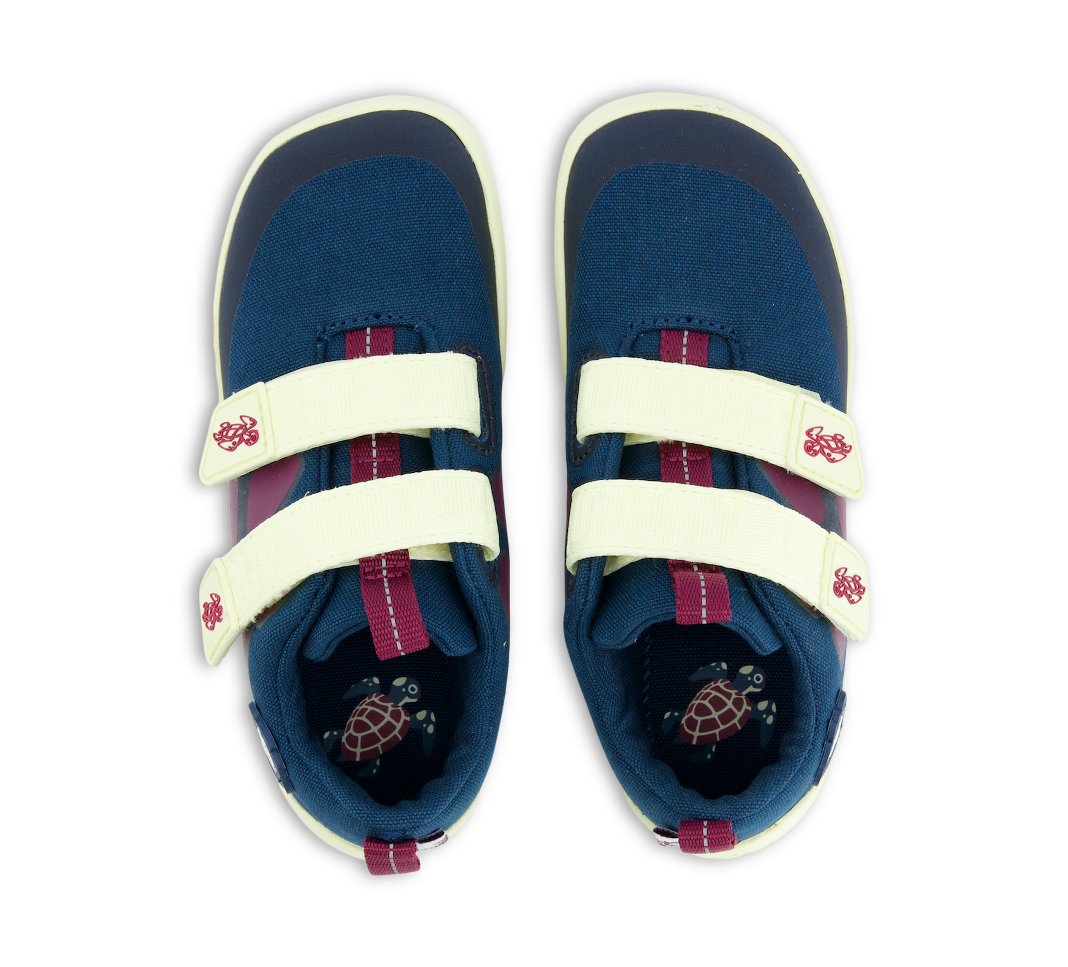 Affenzahn Barfussschuh Baumwolle Lucky - Klettschuhe blaugrün