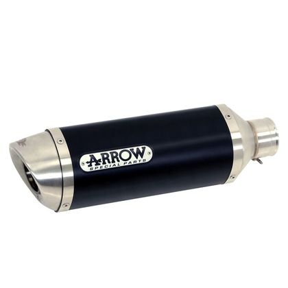 Silencieux Arrow Alu Dark thunder embout inox - Noir