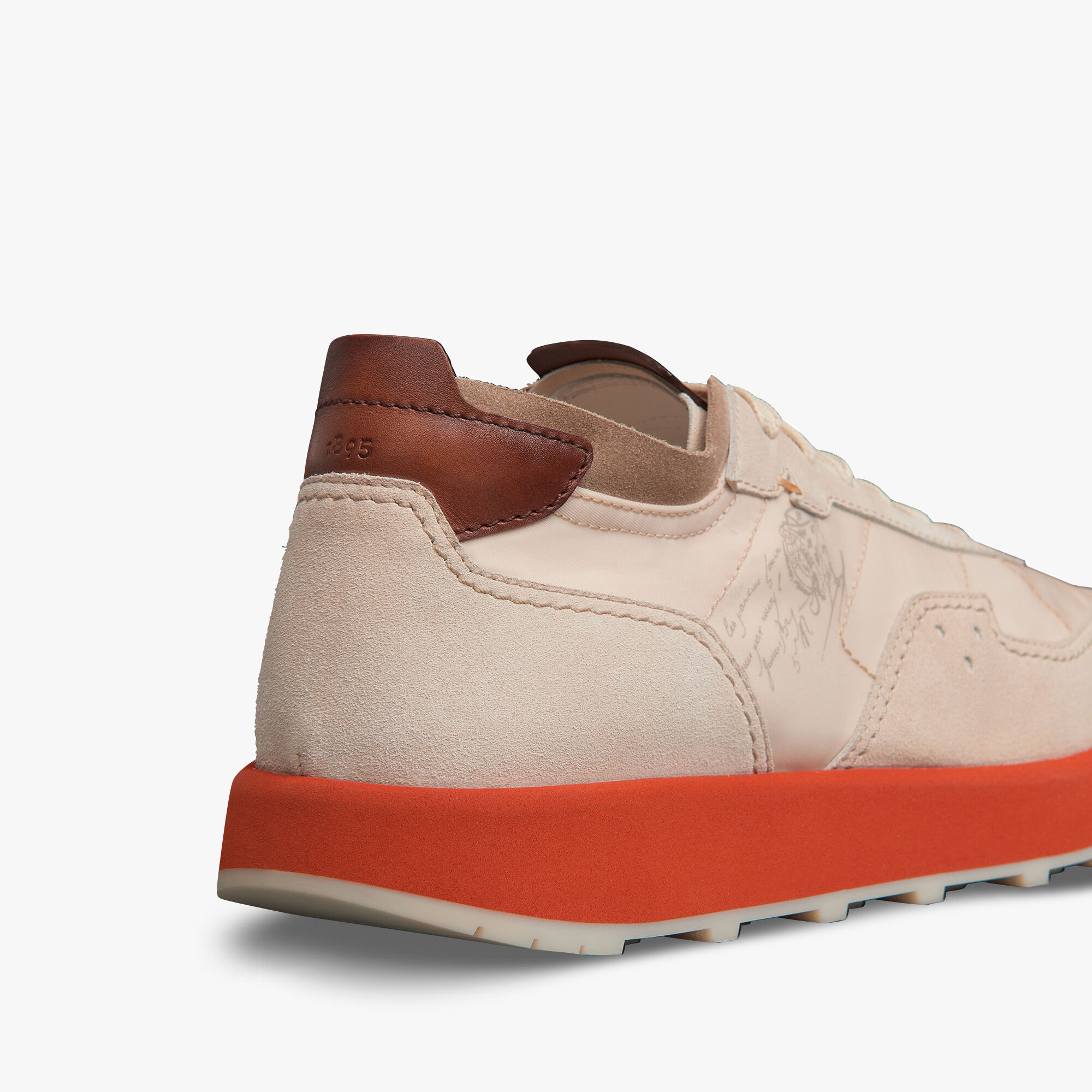 Sneaker Light Track En Veau Velours Et Nylon
