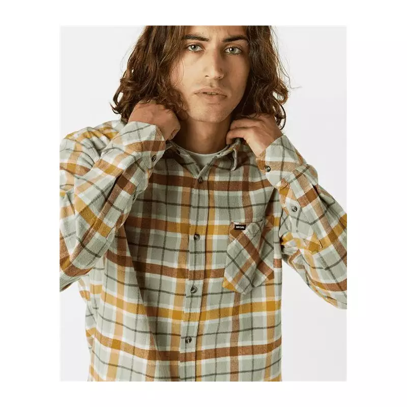 Chemise RIPCURL Checked In Flannel Sage
