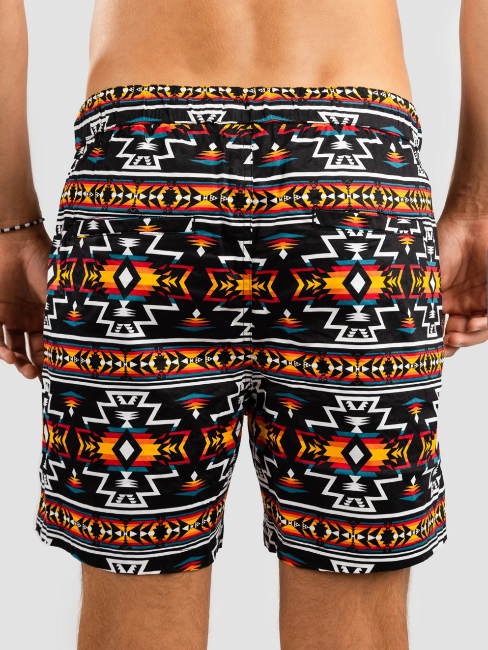 Dravus Venue Shorts geo pattern black