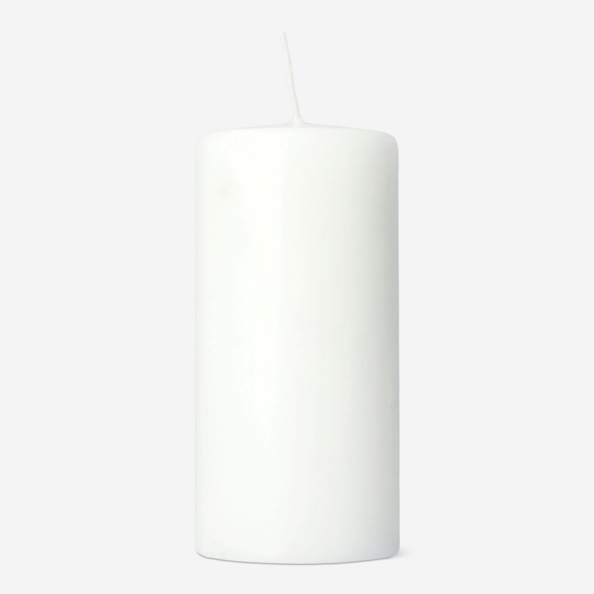 Hvidt bloklys - 14 cm