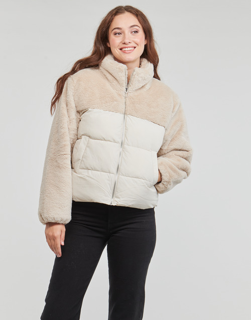 Only - ONLWANJA FUR PUFFER MIX JACKET CC OTW - Beige
