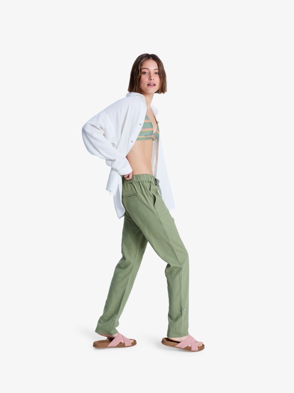 On The Seashore Pantalon cargo Vert Femme