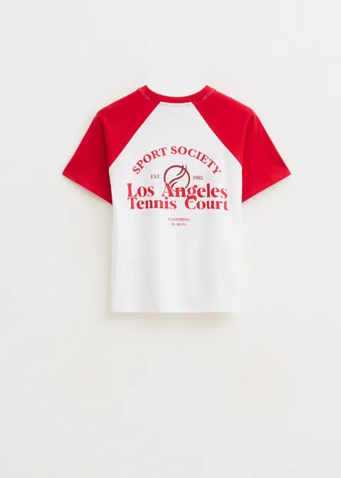 Retro t-shirt rood (ROO)