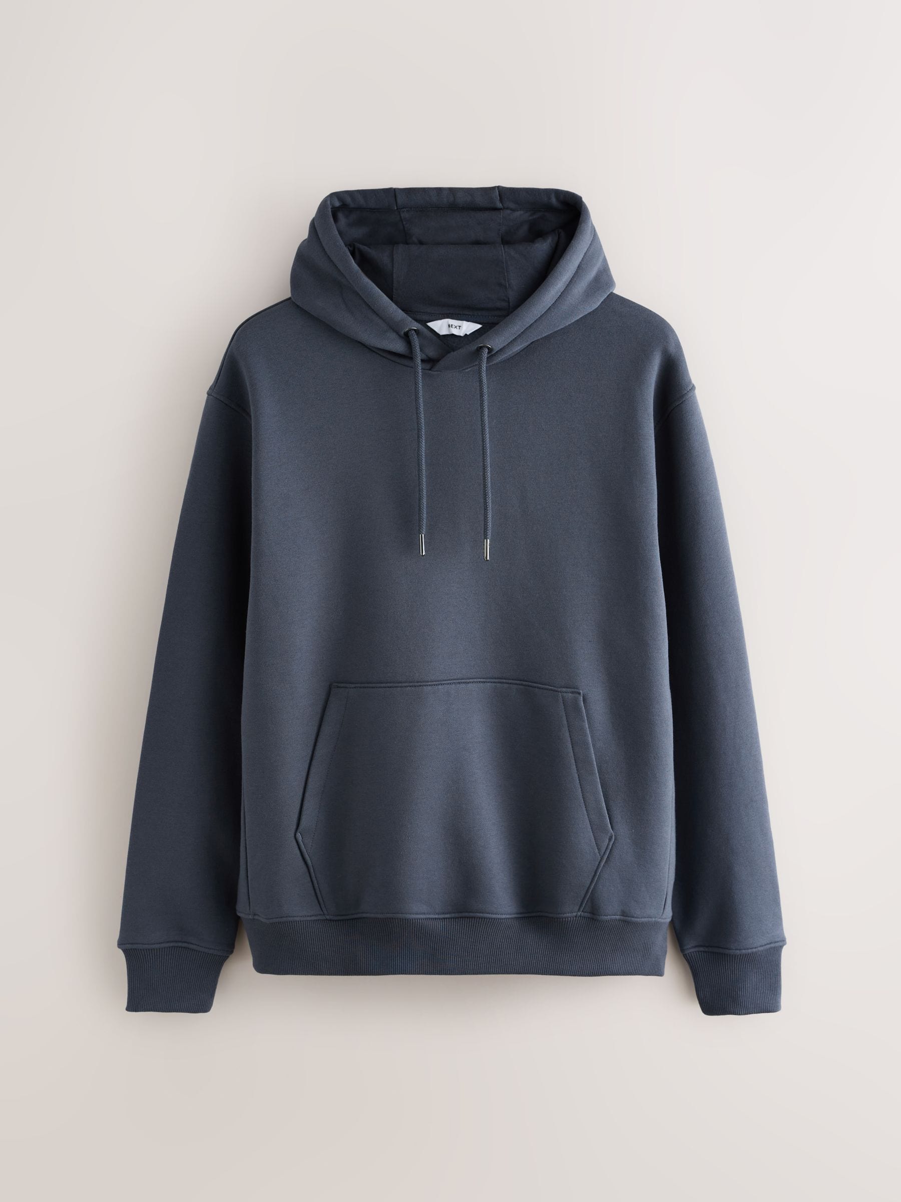 Staalblauw - Normale Pasvorm - Zwaargewicht Cotton Rich Jersey Hoodie