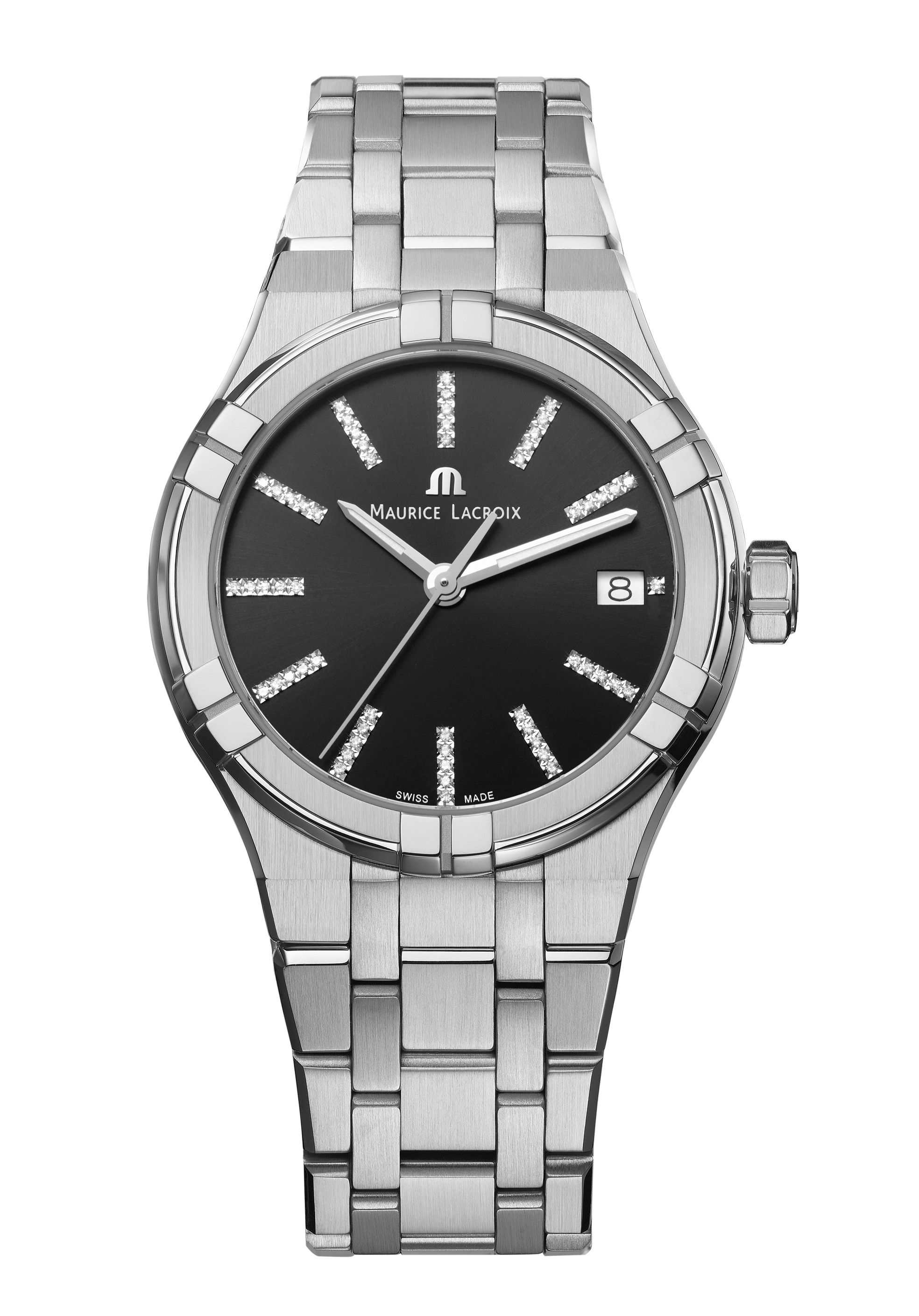 Maurice Lacroix Aikon Damenuhr Schwarz AI1106-SS002-350-1