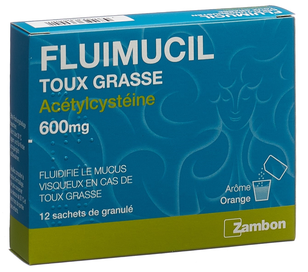 FLUIMUCIL Erkältungshusten Gran 600 mg Btl 12 Stk