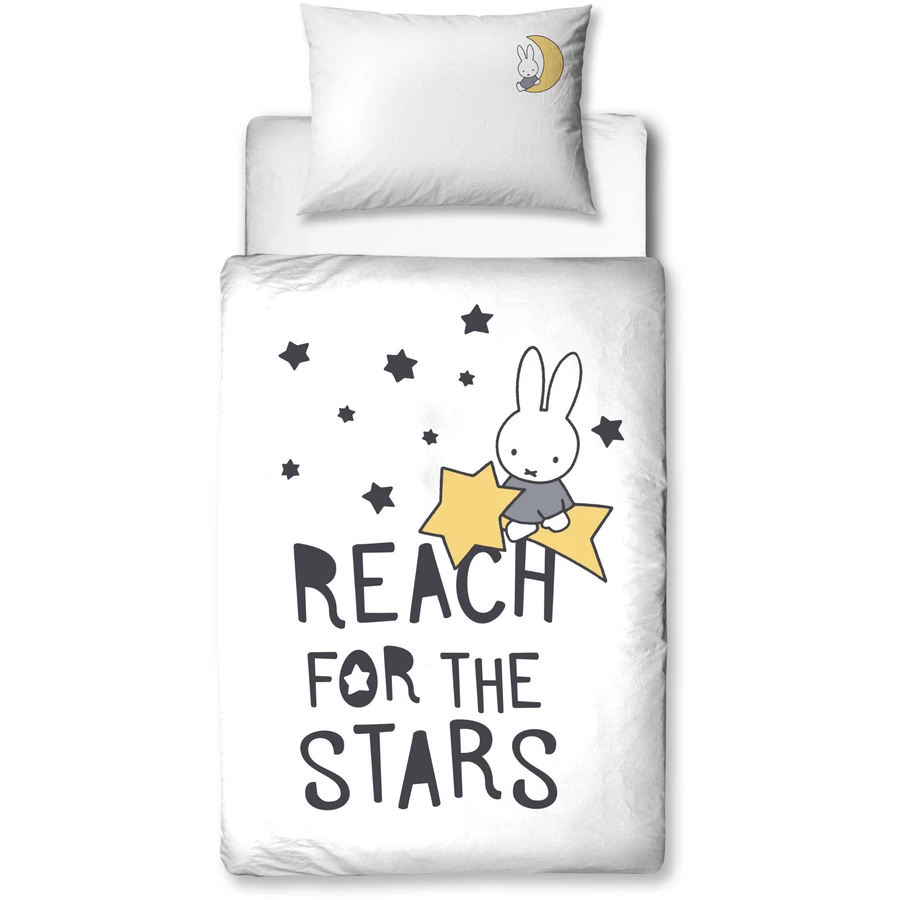 MTOnlinehandel Bettwäsche Kinder-Bettwäsche, Flanell, 40x60 + 100x135 cm Hase Miffy