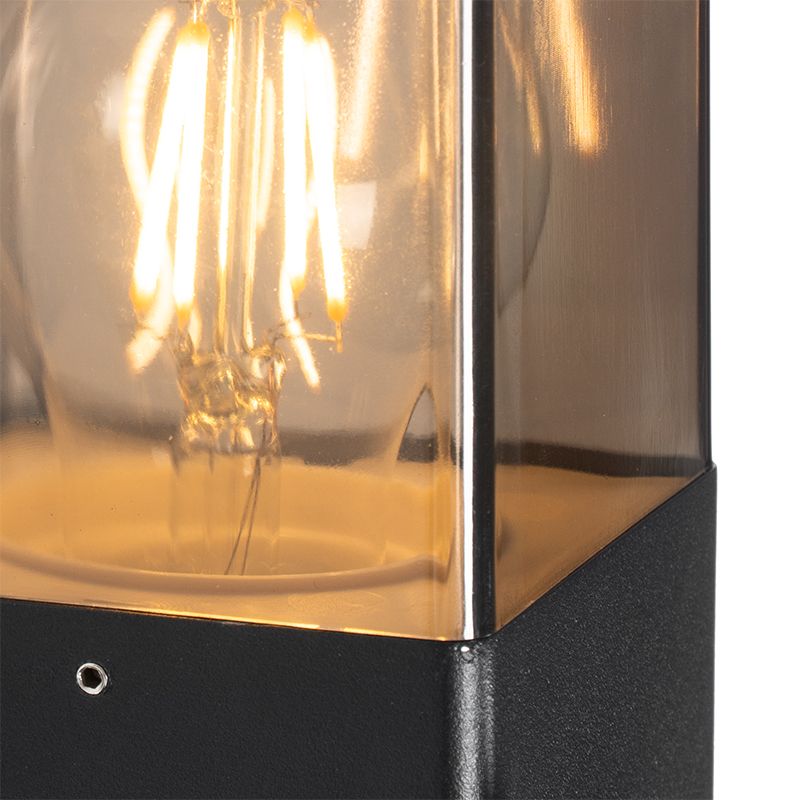 Buiten wandlamp zwart IP44 met schemerschakelaar - Denmark