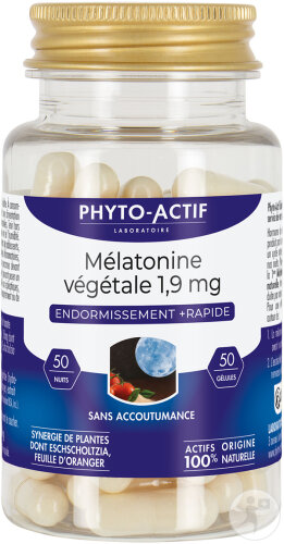 Phyto-Actif Mélatonine Végétale 1,9mg 30 Gélules