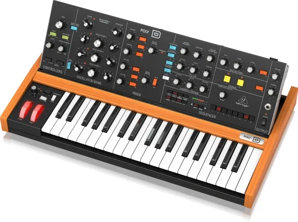 Behringer POLY D, Analog synthesizer, Dreje, Sort, DC