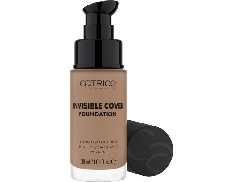 Catrice Foundation Invisible Cover 045N Unsichtbare, leichte Foundation in einem hellen, mittleren Farbton mit neutralen Untertönen