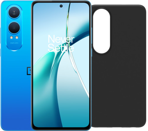 OnePlus Nord CE 4 Lite 256GB Blauw 5G + BlueBuilt Back Cover Zwart