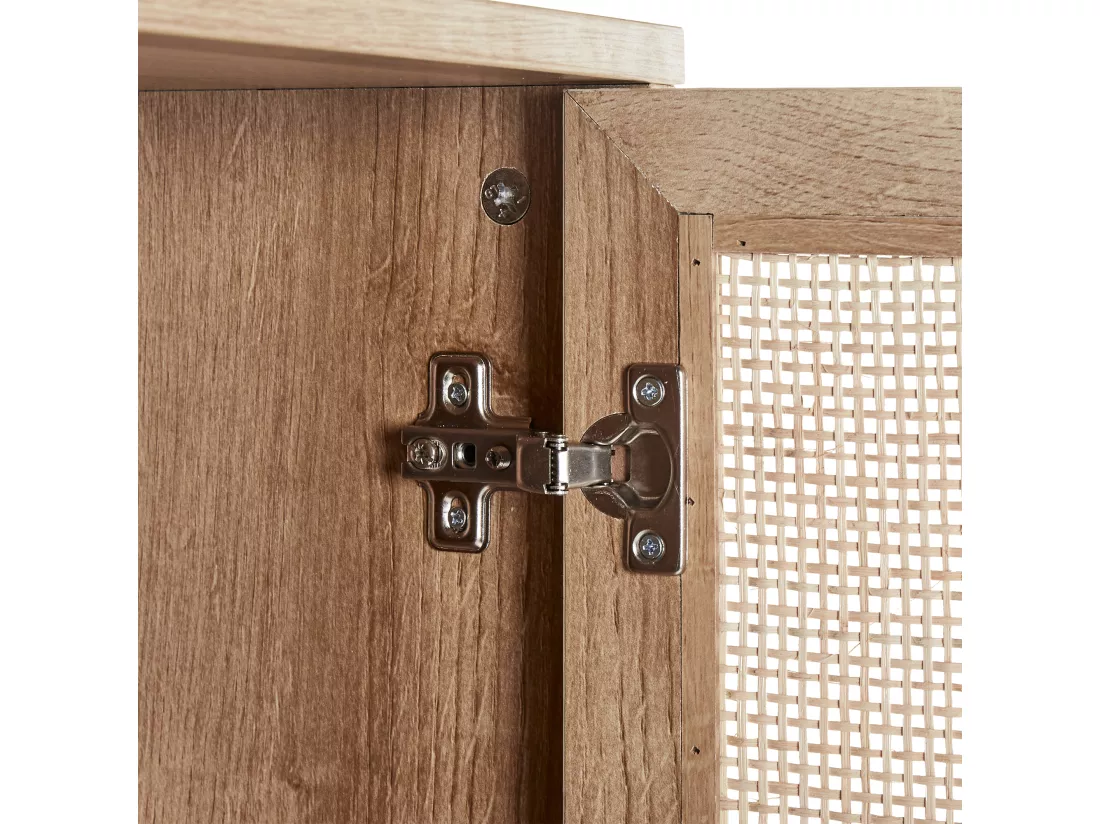 Meuble haut ROSELL 40 cm 36 cm 165 cm Marron clair