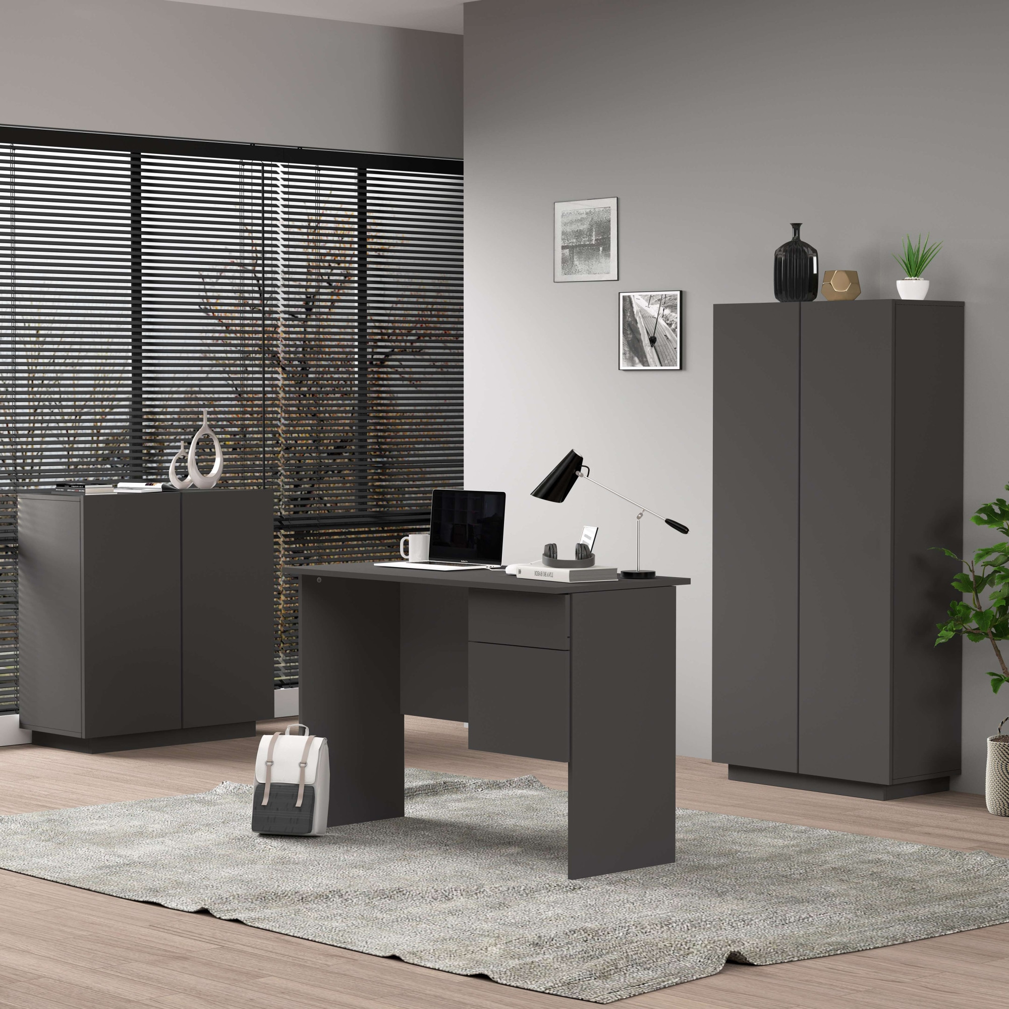 INOSIGN Aktenschrank »Essential, Mehrzweckschrank, Büroschrank mit 2 Türen« & verstellbaren Einlegeböden, Höhe 86 oder 166 cm, Made in Italy