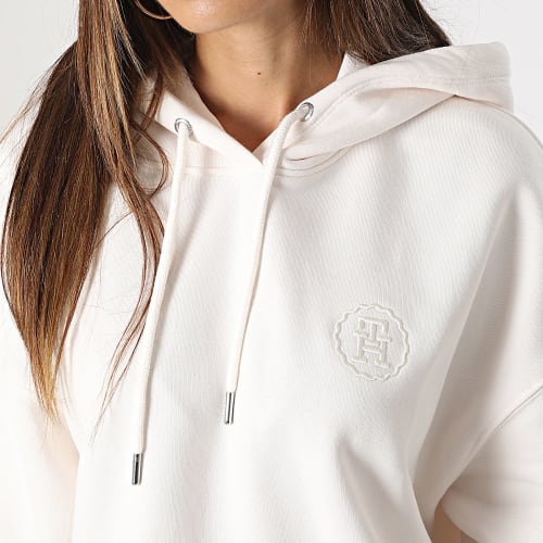 Sweat Capuche Relax Embroidery 9798 Beige