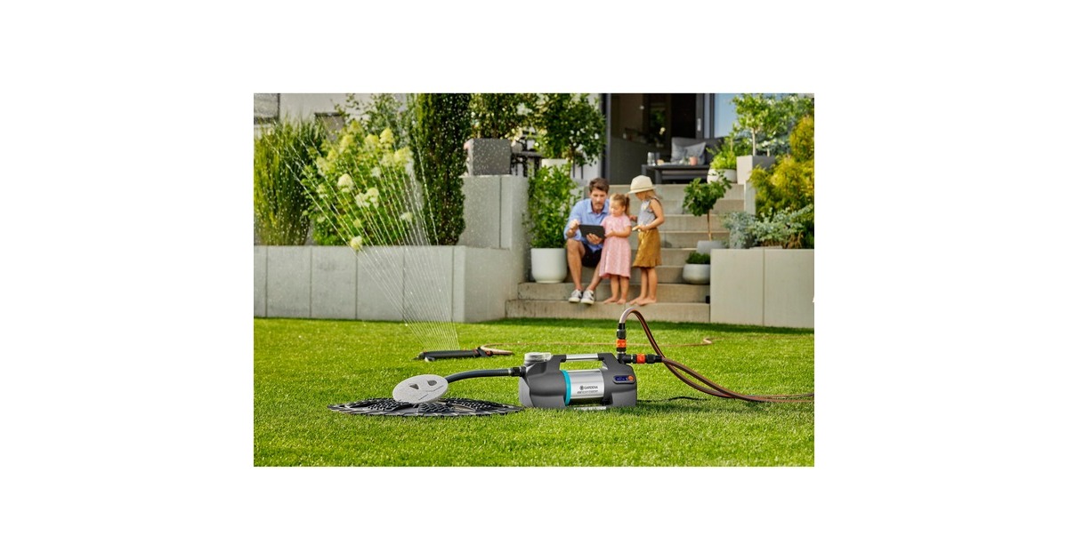 GARDENABesproeiingspomp 6300 SilentComfort  (Donkergrijs/roestvrij staal, 1050 Watt | Bluetooth)