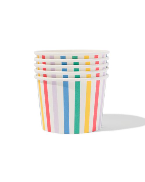 5 coupelles en carton confetti 450ml