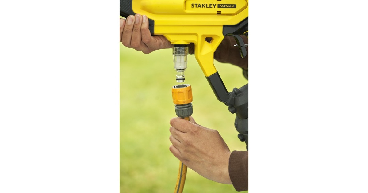 StanleyFATMAX V20 18V hogedrukreiniger  (Geel/zwart, Accu en lader inbegrepen)