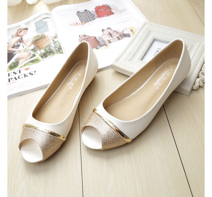 Anran - Peep-Toe Flats