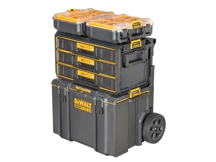 DeWALT TOUGHSYSTEM 2.0 - Værktøjskasse - 3 skuffer - ABS plastic