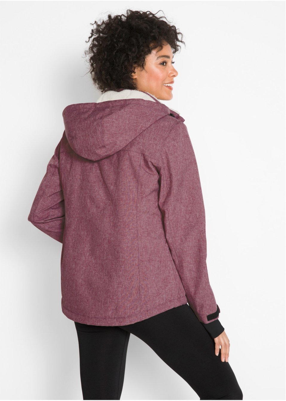 Veste outdoor fonctionnelle avec intérieur polaire peluche, imperméable