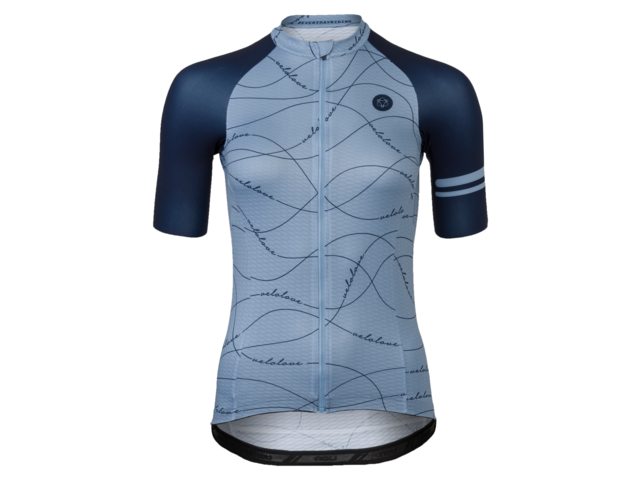 AGU Velo Wave Kortærmet Jersey Blå