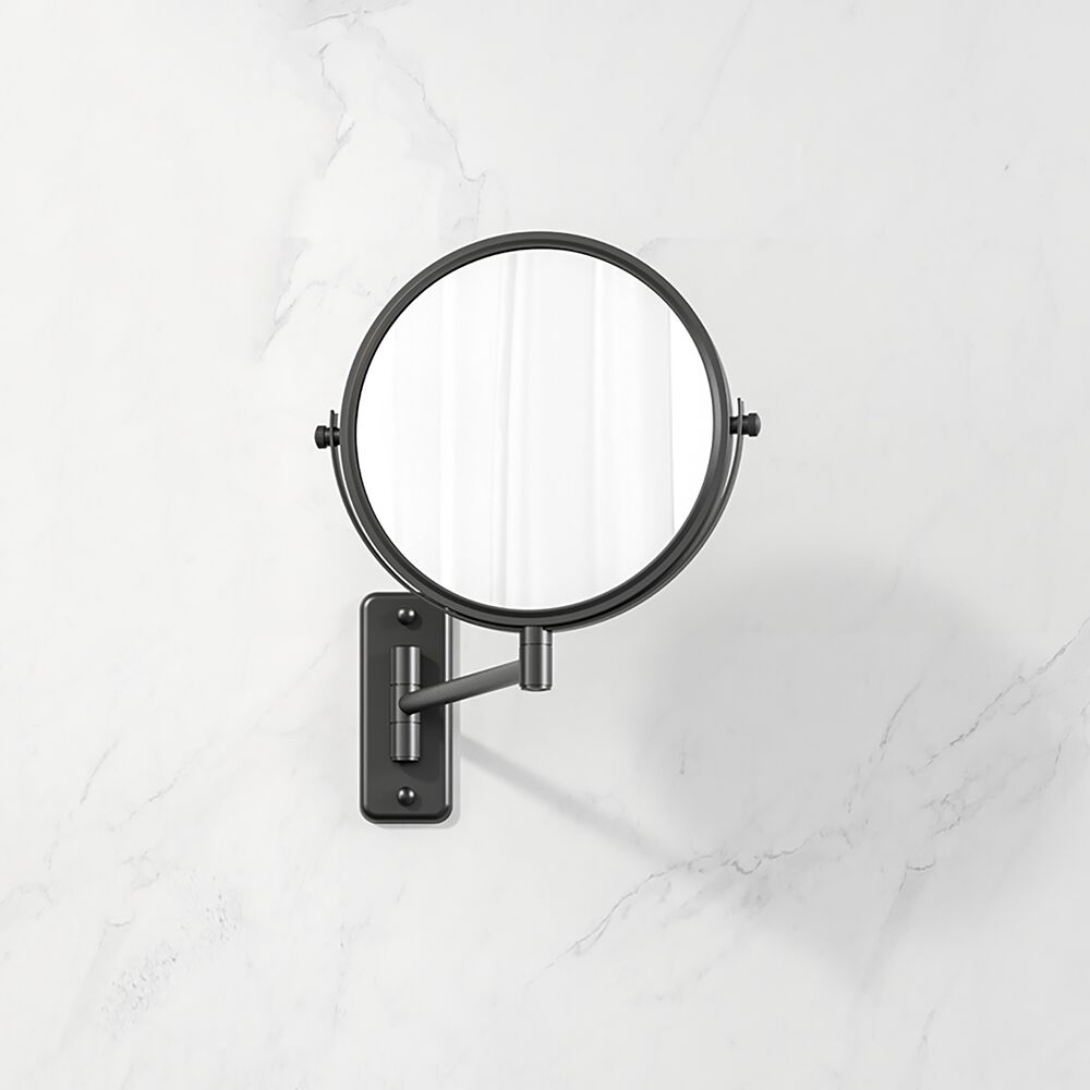 Geesa Mirror scheerspiegel 1 arm 3x vergrotend zwart